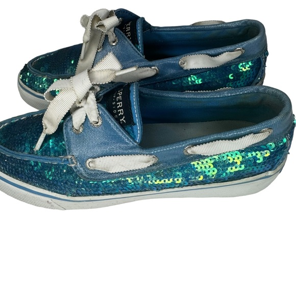 Sperry Bahama Mermaid Sequin Shoes Size 7 - Picture 5 of 8